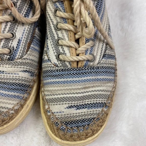 Ugg Women's Eyan II Serape Blue Lace Up Sneakers Size 8 - Picture 5 of 13